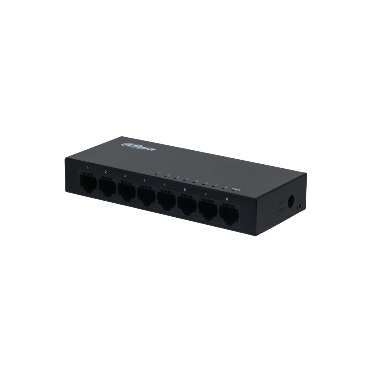 Switch Gigabit No Administrado 8 Puertos, 1Gbps, Montaje en Rack - Negro DH-PFS3008-8GT