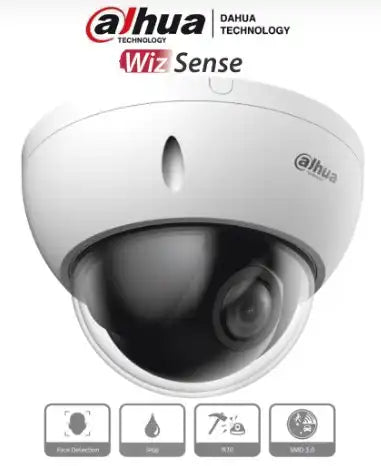 Cámara IP PTZ Dahua SD22204DB-GNY 2MP, WizSense, 4x Zoom Óptico, Starlight, Detección Facial, SMD 3.0, IK10, IP66, MicroSD, PoE