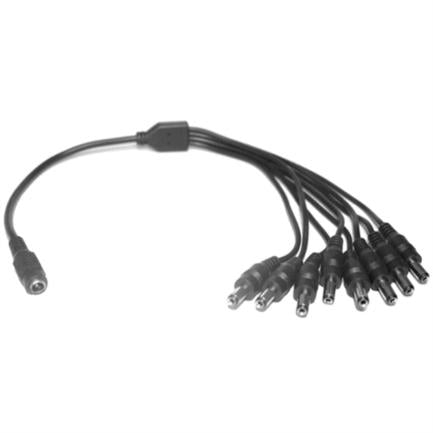 Divisor de Energía Saxxon para 8 Cámaras, 1 Conector Hembra, 8 Conectores Macho, 2.1mm