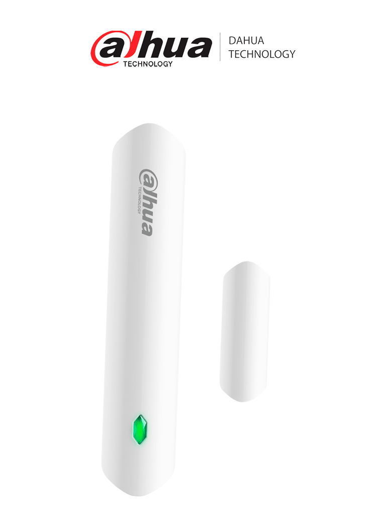 Detector Inalámbrico de Vibración/Magnético/Inclinación Dahua DHI-ARD324-W2(S) - 1 Entrada de Alarma Contacto Seco/Indicador Led/Batería Baja