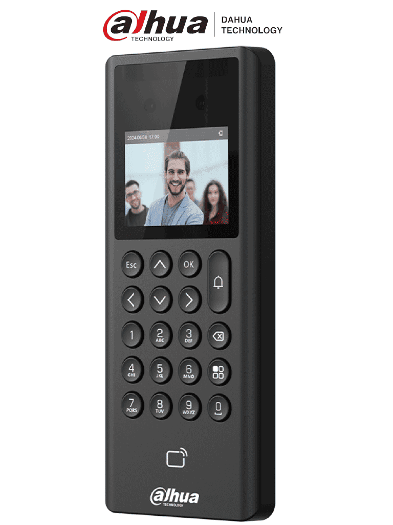Control de Acceso Facial Dahua ASI3203E 2.4" 1,000 rostros, 3,000 tarjetas Mifare, 100,000 registros