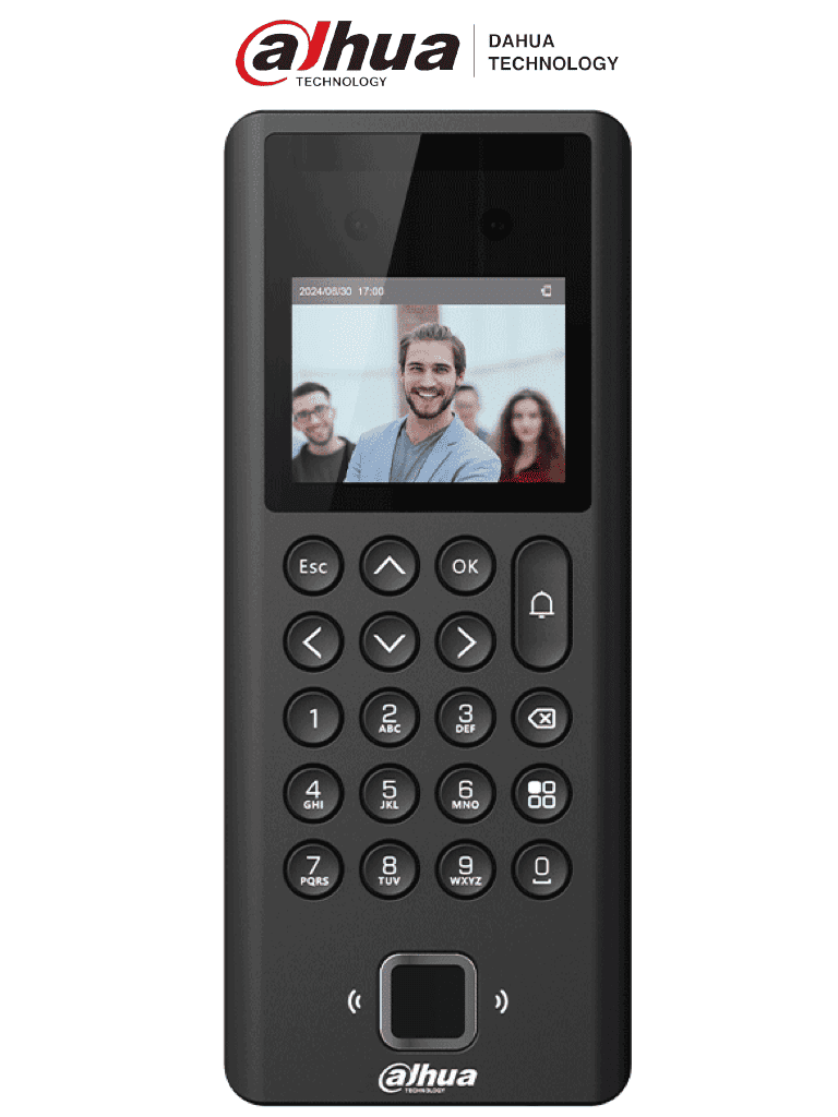 Control de Acceso Facial Dahua ASI3204E, Pantalla 2.4", 1,000 Usuarios, 3,000 Tarjetas Mifare