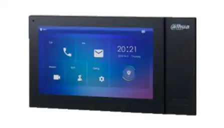 Monitor IP táctil de 7" Serie Pro con 8GB de memoria, PoE estándar y MicroSD, 6 entradas/salidas de alarma