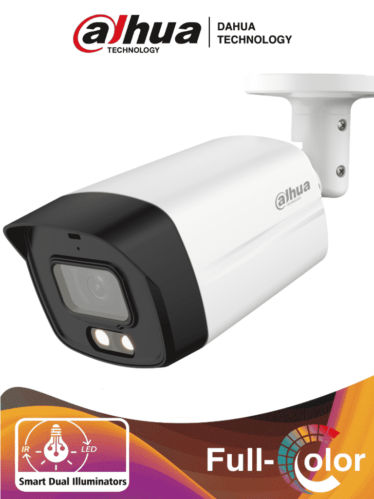 Dahua Cámara Bullet 2MP DH-HAC-HFW1239TLMN-IL-A, Lente 2.8mm, WDR 130dB, IP67