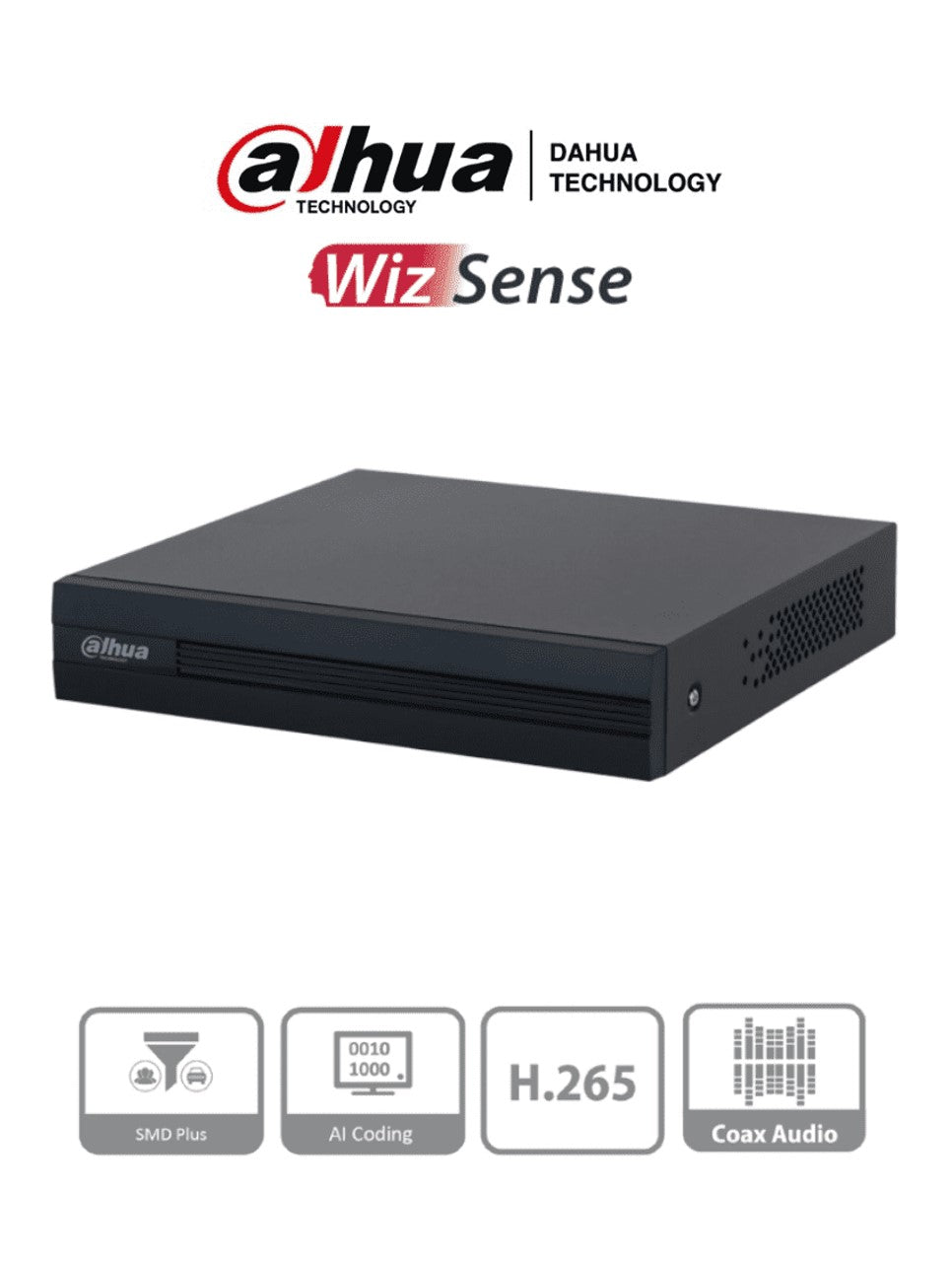 Dahua DVR 4 Canales + 1 Canal IP 1080P, H.265+, WizSense