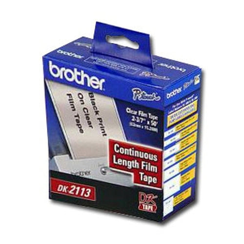 DK2113 - Cinta Brother Continua DK2113 Transparente, 62mm x 15.2m