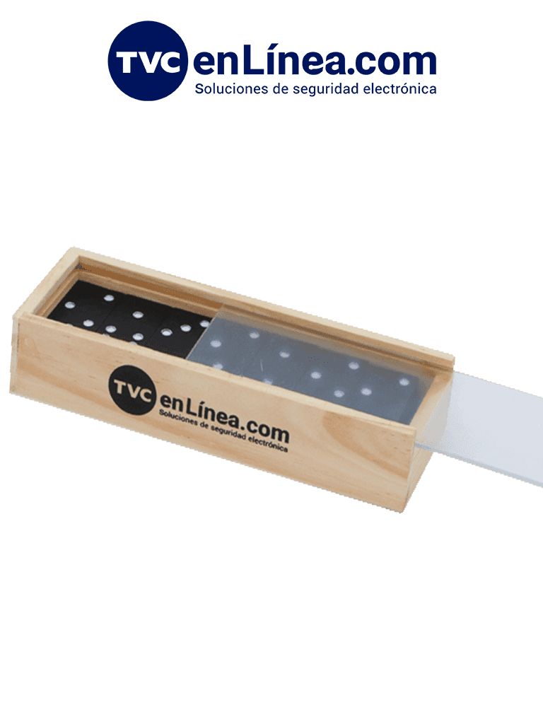 MARCAS VARIAS Juego de Dominó MATPRO064, Caja de Madera, Promocional