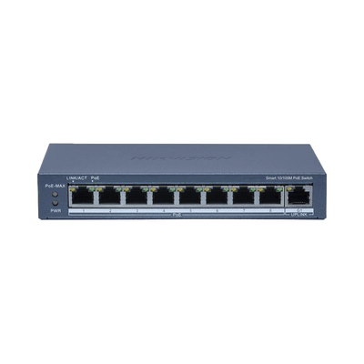 Hikvision DS-3E1309P-EI/M dispositivo de redes Gestionado L2 Fast Ethernet (10/100) Energía sobre Ethernet (PoE) Gris