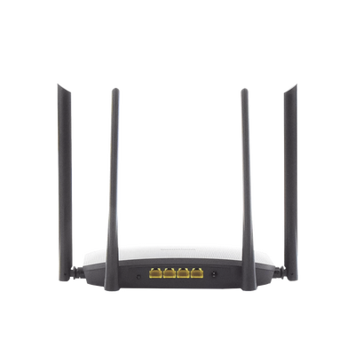 ROUTER HIKVISION INALÁMBRICO WISP GIGABIT / HASTA 1200 MBPS / DOBLE BANDA AC (2.4 GHZ Y 5 GHZ) / 3 PUERTOS LAN 10/100/1000 MBPS + 1 PUERTO WAN 10/100/1000 MBPS / 4 ANTENAS EXTERNAS OMNIDIRECCIONAL DE 5 DBI / INTERIOR