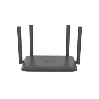 ROUTER HIKVISION INALÁMBRICO / WIFI 6 / HASTA 1500 MBPS / DOBLE BANDA AC (2.4 GHZ Y 5 GHZ) / 4 PUERTOS 1000 MBPS / 4 ANTENAS OMNIDIRECCIONAL / INTERIOR / BEAMFORMING OPTIMIZADO
