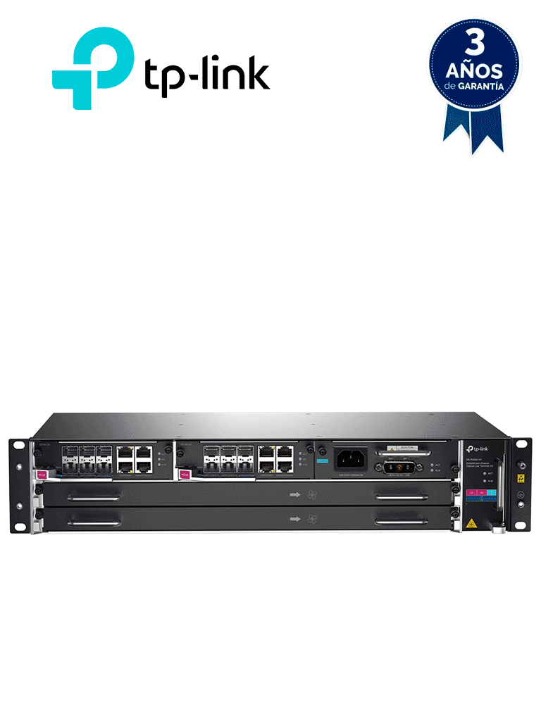 TP-LINK DS-P8000-X2 - OLT con Chasis DeltaStream OLT-X2 GPON XGS-PON ,Soporte para dos tarjetas de servicio GPON o XGS-PON , Funciones L2 Completas y L2+/L3 Avanzadas, Gestión centralizada (DMPS).