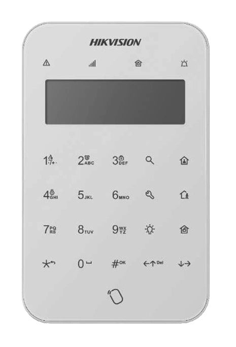 Hikvision Teclado Inalámbrico DS-PK1-LT-WB, Control de Relevadores, LCD