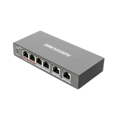 DS-3E0106HP-E - Hikvision DS-3E0106HP-E switch No administrado Fast Ethernet (10/100) Energía sobre Ethernet (PoE) Azul