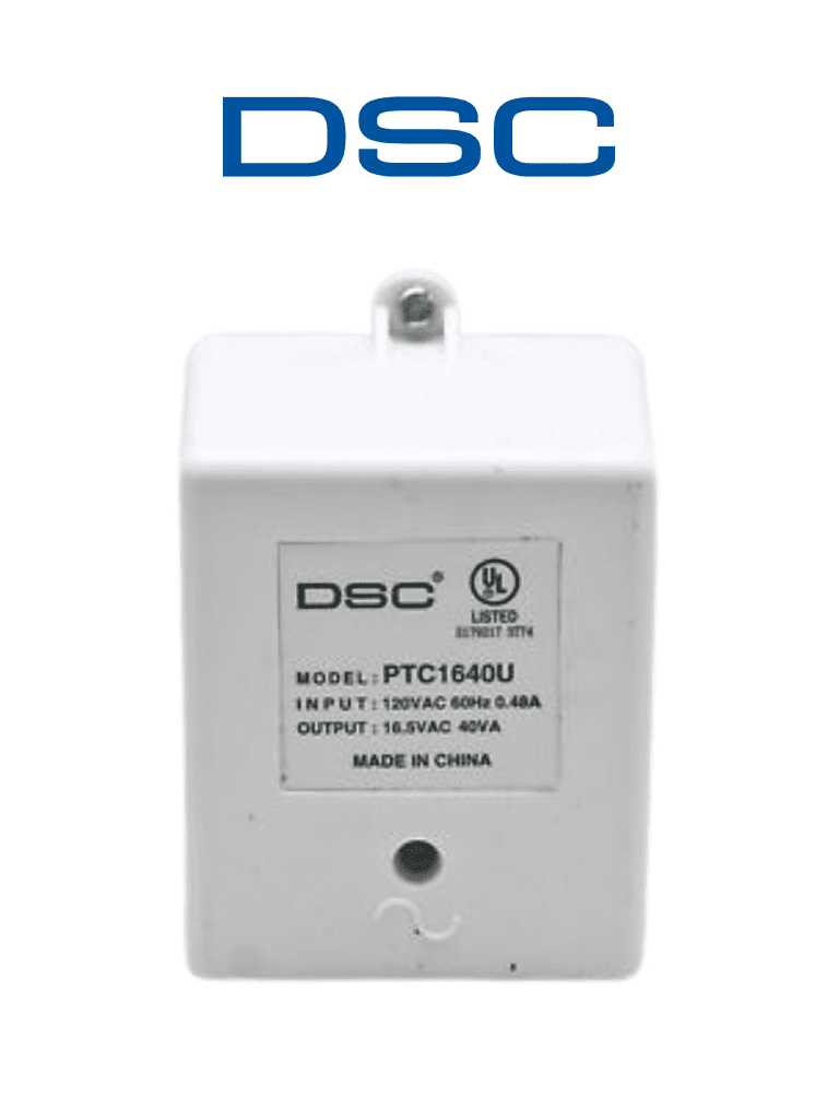 Transformador DSC PTC1640U 16VCA 40VA Cerámico Fusible Interno