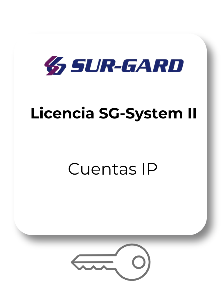 Licencia DSC SG-SYS21536IP para 1536 cuentas IP