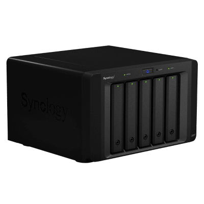 Synology DX517 unidad de disco multiple 0 TB Escritorio Negro