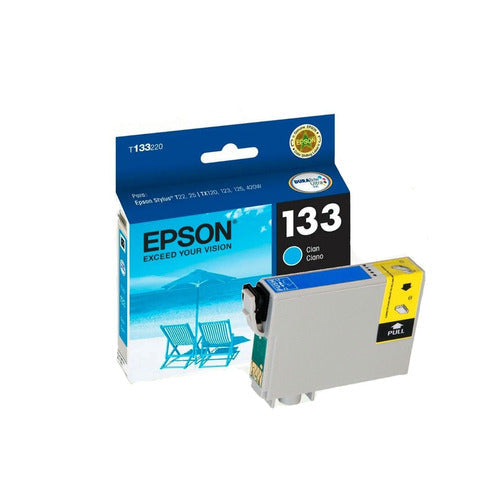 Tinta Epson 133 Stylus Tx235W Tx320F Tx420W Tx430W Cyan - T133220-Al