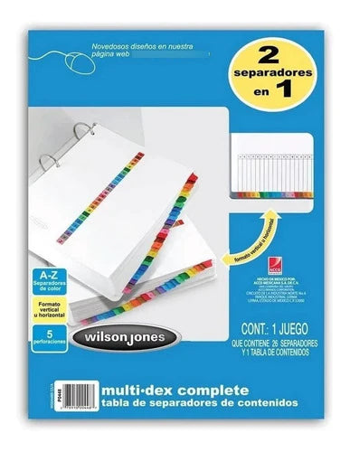 Separador Acco 443 Multidex Basic 8 Divisiones - P0443 FullOffice.com
