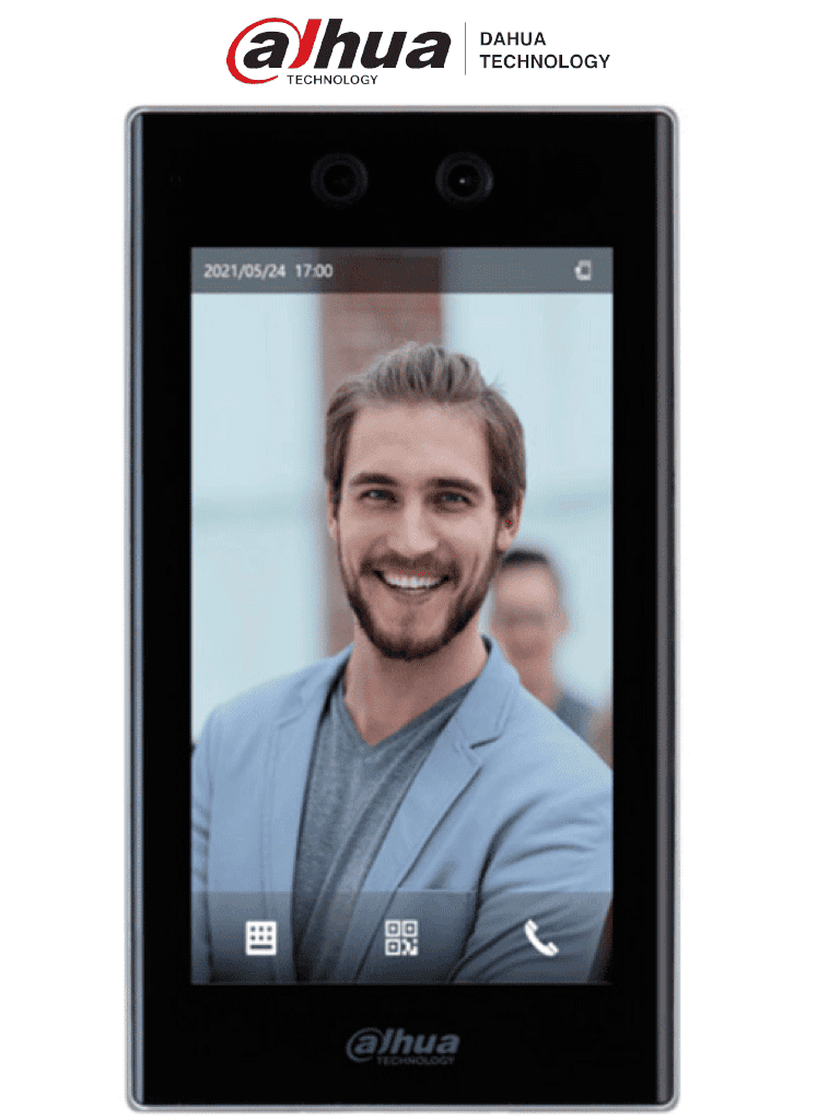 Control de Acceso Facial Dahua ASI7213K-W 7" WiFi/ Reconocimiento 3-3 Mts/ 6 Rostros Simultáneos/ 50,000 Usuarios/ QR/ Anuncios Video/ Imagen