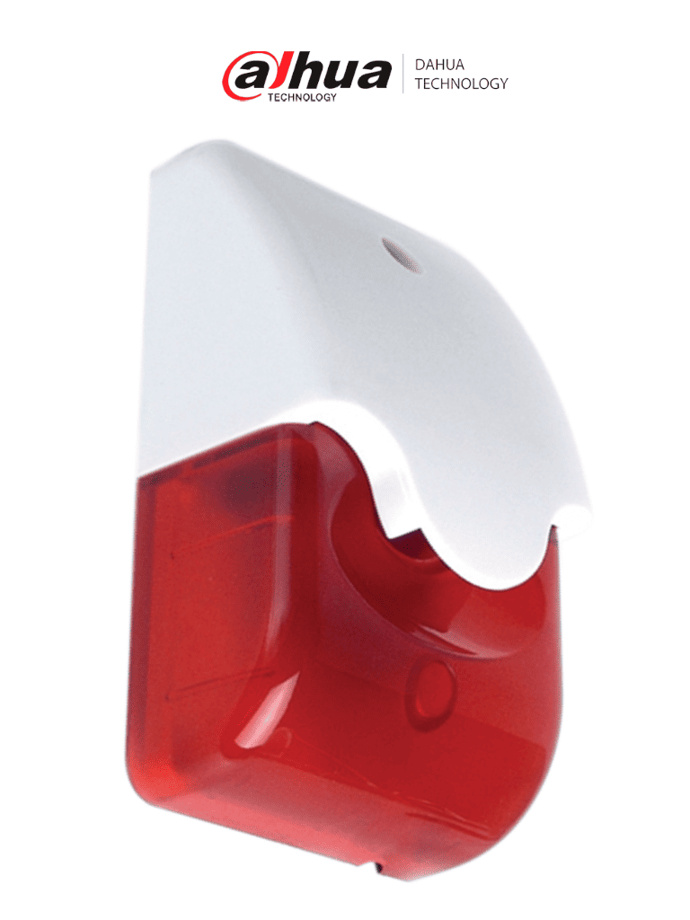 Dahua DHI-ARA11 Sirena Interior con Estrobo Rojo, 120 dB, Luz Giratoria, PoE