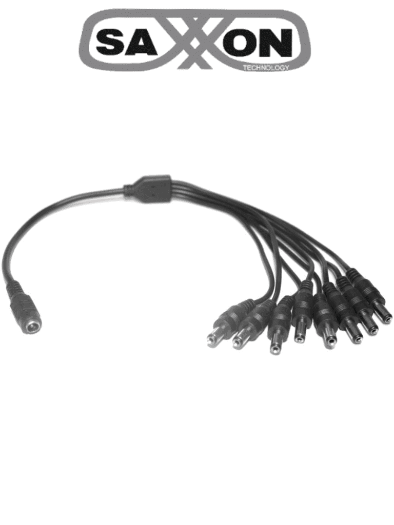 Divisor de energía SAXXON SXF58 - Tipo pulpo / 1 Conector hembra / 8 Conectores macho / Cable de cobre