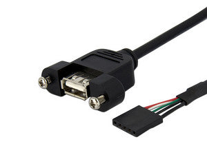 Cable StarTech USB 2.0 Panel IDC 5 Pines, USB (H), 91cm