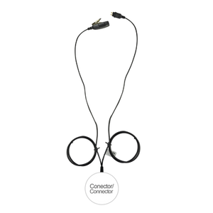 Otto Micrófono de 2 Cables para Radio / Compatible Hytera PD700 / Kevlar Reforzado E1-2W2HY131
