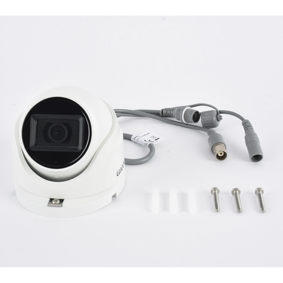 E8-TURBO-G2/A - AUDIO POR COAXITRON / Domo TURBOHD 2 Megapixel (1080p) / Gran Angular 106° / Lente 2.8 mm / 20 mts IR EXIR / Exterior IP66 / 4 Tecnologías / dWDR / Metal