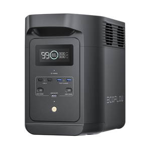 Estación de Energía Portátil de 980Wh Litio LFP / 10 Puertos AC 500 W (Max. 1000W) / 2 USB-C 100W / Cargador de Coche 10A a 12.6V / Conectividad WiFi