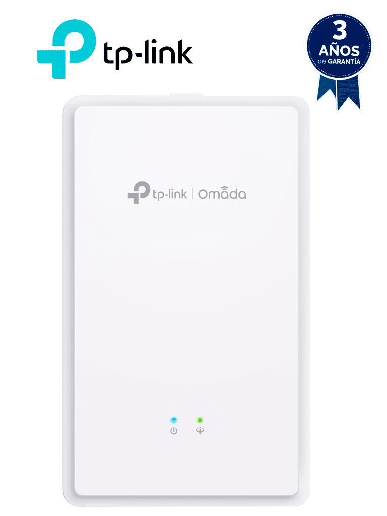 Punto de Acceso WiFi AC de Pared TP-Link EAP615GP, Velocidad de 1.2Gbps en 5GHz, Multi-SSID, Beamforming, Capacidad VoIP