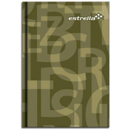 Libreta Estrella 1/4 Pasta Dura Francesa Raya Índice 240 Hojas 14x21cm