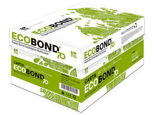 Papel Cortado Ecobond Carta 95% Blancura 75 Gr C/5000 Hojas