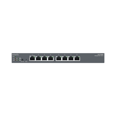 EnGenius ECS1008P switch Gestionado L2 Gigabit Ethernet (10/100/1000) Energía sobre Ethernet (PoE) Negro