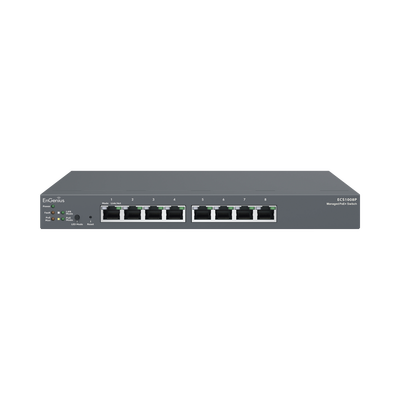EnGenius ECS1008P switch Gestionado L2 Gigabit Ethernet (10/100/1000) Energía sobre Ethernet (PoE) Negro