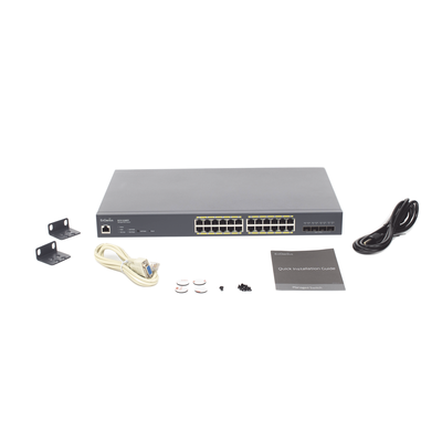 EnGenius ECS1528FP switch Gestionado L2 Gigabit Ethernet (10/100/1000) Energía sobre Ethernet (PoE) 1U Negro