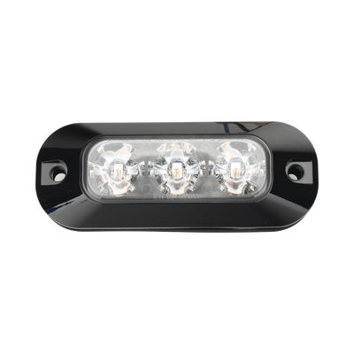 ED3703R - Luz Perimetral LED / 3 LEDs / 21 Patrones de Destello / 12-24 VCC / SAE J595 Clase I / Uso Interior y Exterior