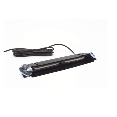 ED5051VDL2AW - Luz de Visera, 12-24 Vcc con enchufe vehicular, doble cabezal, dual color, ámbar/blanco