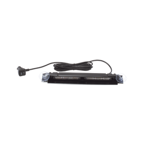 Luz de Visera, 12-24 Vcc con enchufe vehicular, doble cabezal, dual color, ámbar/blanco