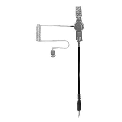 Pryme Audífono de vigilancia / Tubo acústico de perfil bajo / Cable 15' (4.6 m) enrollado