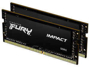 Memoria Kingston SODIMM Fury Impact DDR4 PC4-25600 (3200MHz) CL20, 64 GB (2 x 32GB) Dual Channel