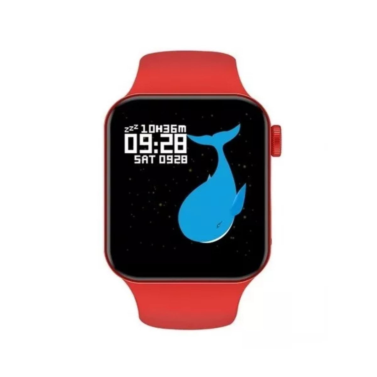 Smartwatch T100 Plus Rojo con Pantalla Táctil de 1.4", Monitor de Ritmo Cardíaco y GPS Integrado