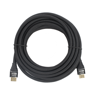 Cable HDMI de 5 Metros (16.40 Pies) | Alta Definición | Longitud | Versión 2.0 | Alta Velocidad 18Gbps | 4K@60Hz | Conectores Chapados en Oro | Tipo Redondo