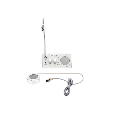 Sistema de Intercomunicación | Ideal para Ventanillas | Audio de voz de dos vías | 12V/1A 2W | Micrófono Interior + Micrófono Exterior