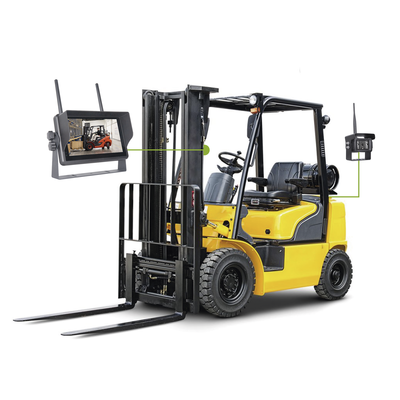 EP175J - Sistema Profesional Inalámbrico de Cámara de Reversa Infrarroja y Monitor Touch de 7" para Vehículos de Trabajo y Montacargas