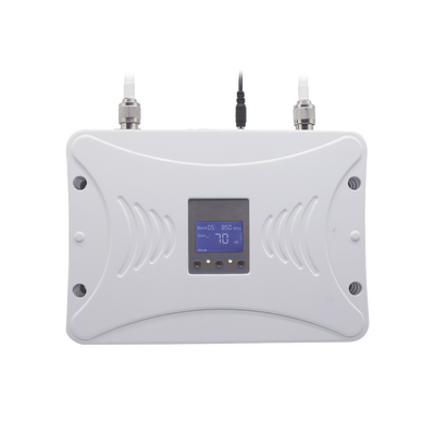 Kit Amplificador de Señal Celular 2G, 3G y 4G / Mejora llamadas convencionales y VoLTE / Amplifica señal de TELCEL, AT&T y MOVISTAR / Cubre hasta 300 m² con una antena y hasta 900 m² con 3 antenas.