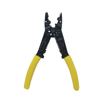 EPCOM Pinza Cortacables Pelacables EP204B, 10-22 AWG, Con Plegador de Conectores