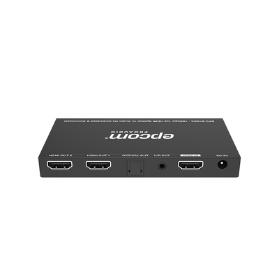 Splitter HDMI 1x2 | 4K@60Hz | Extractor de Audio | Down Scaler | HDR 4:4:4 | EDID | 18Gbps