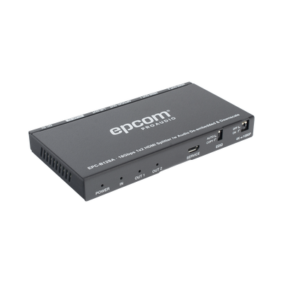 Splitter HDMI 1x2 | 4K@60Hz | Extractor de Audio | Down Scaler | HDR 4:4:4 | EDID | 18Gbps