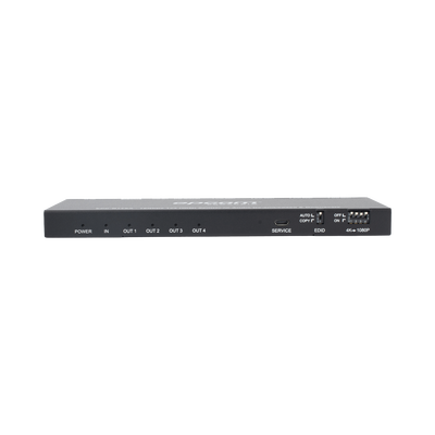 Splitter HDMI 1x4 | 1 Entrada a 4 salidas (Simultaneas) | 4K@60Hz | Extractor de Audio | Down Scaler | HDR 4:4:4 | EDID | 18Gbps