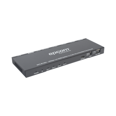 Splitter HDMI 1x4 | 1 Entrada a 4 salidas (Simultaneas) | 4K@60Hz | Extractor de Audio | Down Scaler | HDR 4:4:4 | EDID | 18Gbps